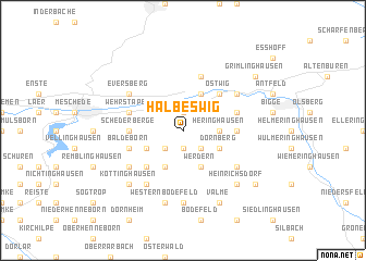 map of Halbeswig