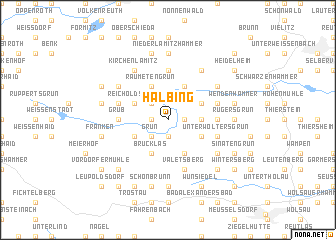 map of Halbing