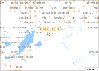 map of Halblech