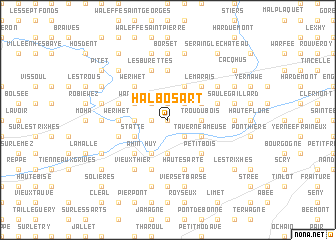 map of Halbosart