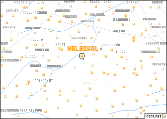 map of Halbowāl