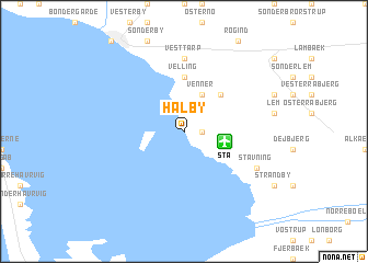 map of Halby