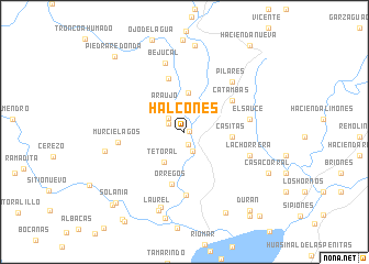 map of Halcones