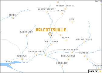 map of Halcottsville