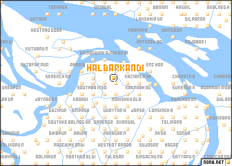 map of Hāldār Kāndi