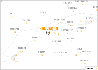 map of Haldeman