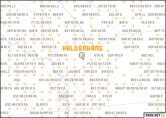 map of Haldenwang