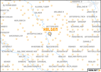 map of Halden