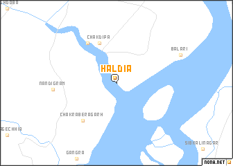 map of Haldia