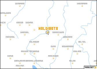 map of Haldibāta