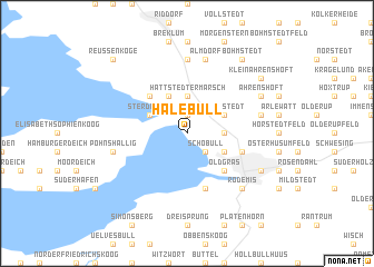 map of Halebüll