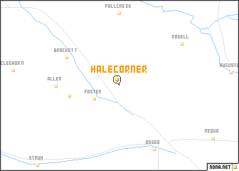 map of Hale Corner