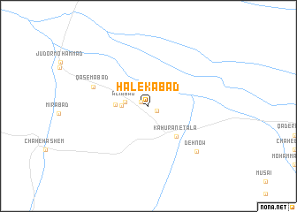 map of Ḩālekābād