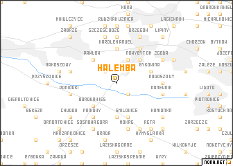 map of Halemba