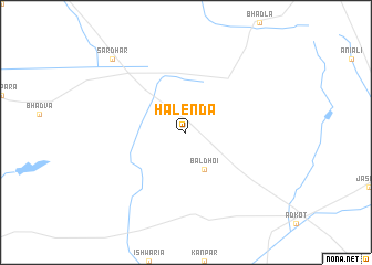 map of Halenda