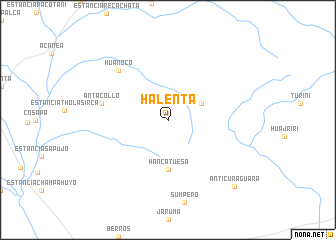 map of Halenta