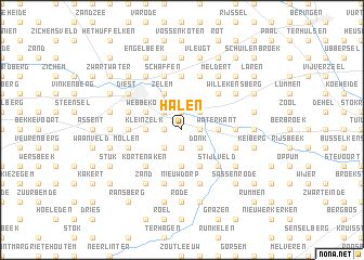 map of Halen