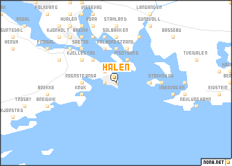 map of Halen