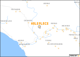 map of Hale Place