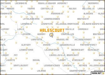 map of Halescourt