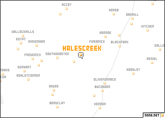 map of Hales Creek