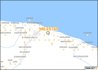 map of Halestān