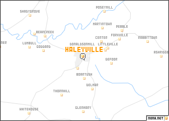 map of Haleyville