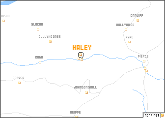 map of Haley