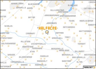 map of Half Acre