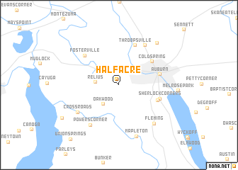 map of Half Acre