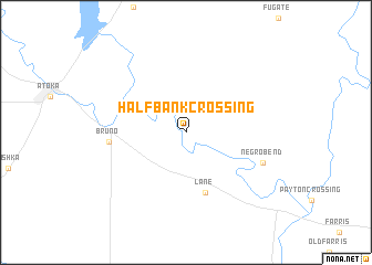 map of Half Bank Crossing
