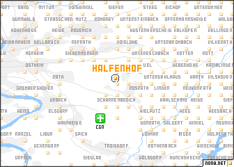 map of Halfenhof