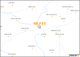 map of Halfeti