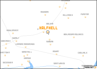 map of Half Hell