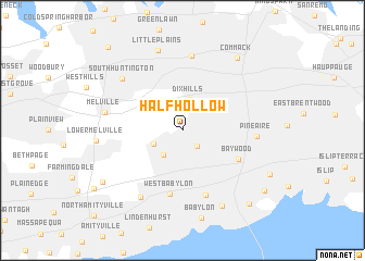 map of Half Hollow