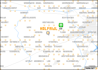 map of Halfmijl