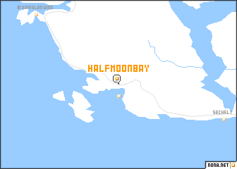 map of Halfmoon Bay