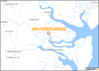 map of Halfmoon Landing