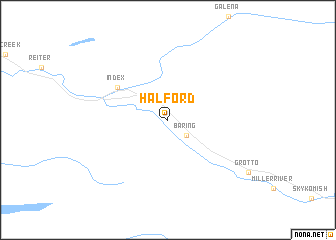 map of Halford