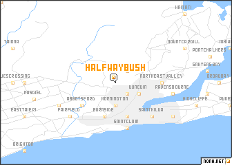 map of Halfway Bush