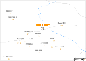 map of Halfway