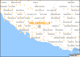 map of Halgasmulla