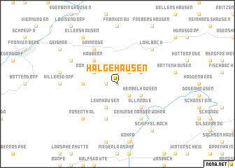 map of Halgehausen