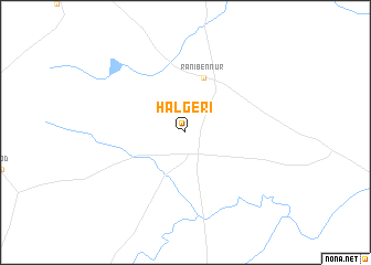 map of Halgeri