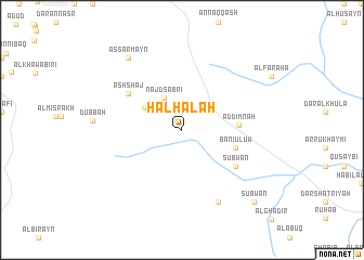 map of Ḩalḩalah