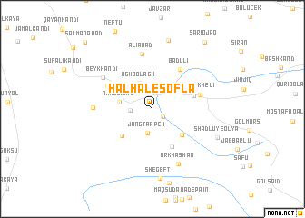 map of Ḩālḩāl-e Soflá