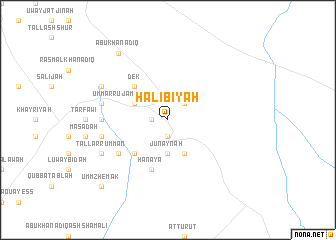 map of Ḩalībīyah