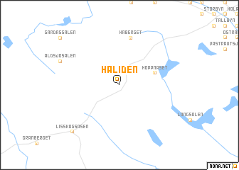 map of Håliden