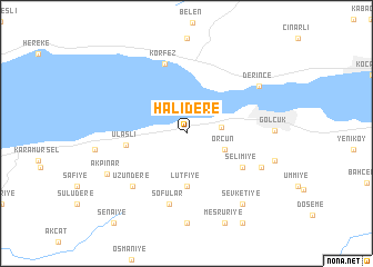 map of Halıdere