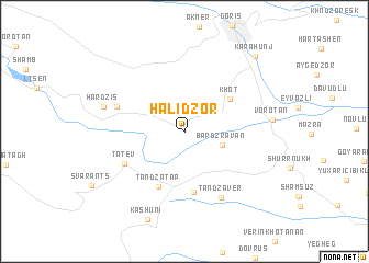 map of Halidzor